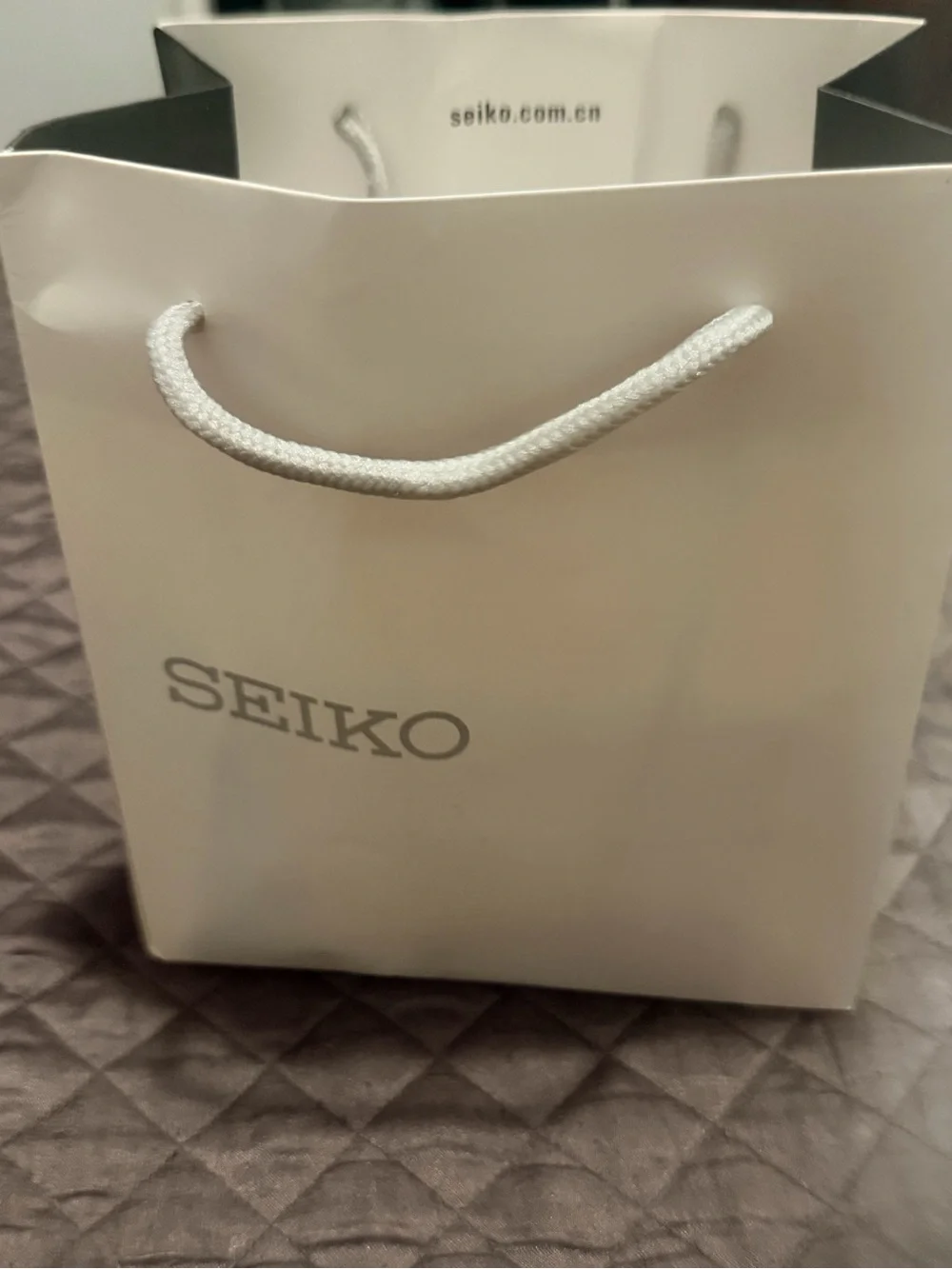 Seiko Silver Stainless Steel Watch with Green Dial